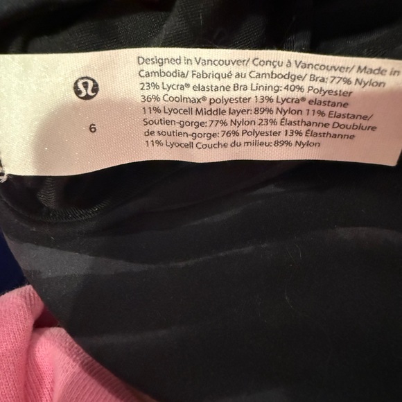 NWOT Lululemon Wunder Train Longline Bra Tiger Size:6 🐅 - Picture 10 of 10